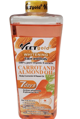 Veet gold whitening face and body corrector oil with Carrot and almon