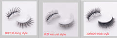 Reusable 3D Mink Lashes Natural False Eyelashes Self Adhesive Fake Glue Free Makeup Eyelash Extension Silk