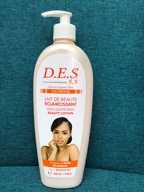 D.E.S 5.5 Skin Lightening beauty Lotion 500ml