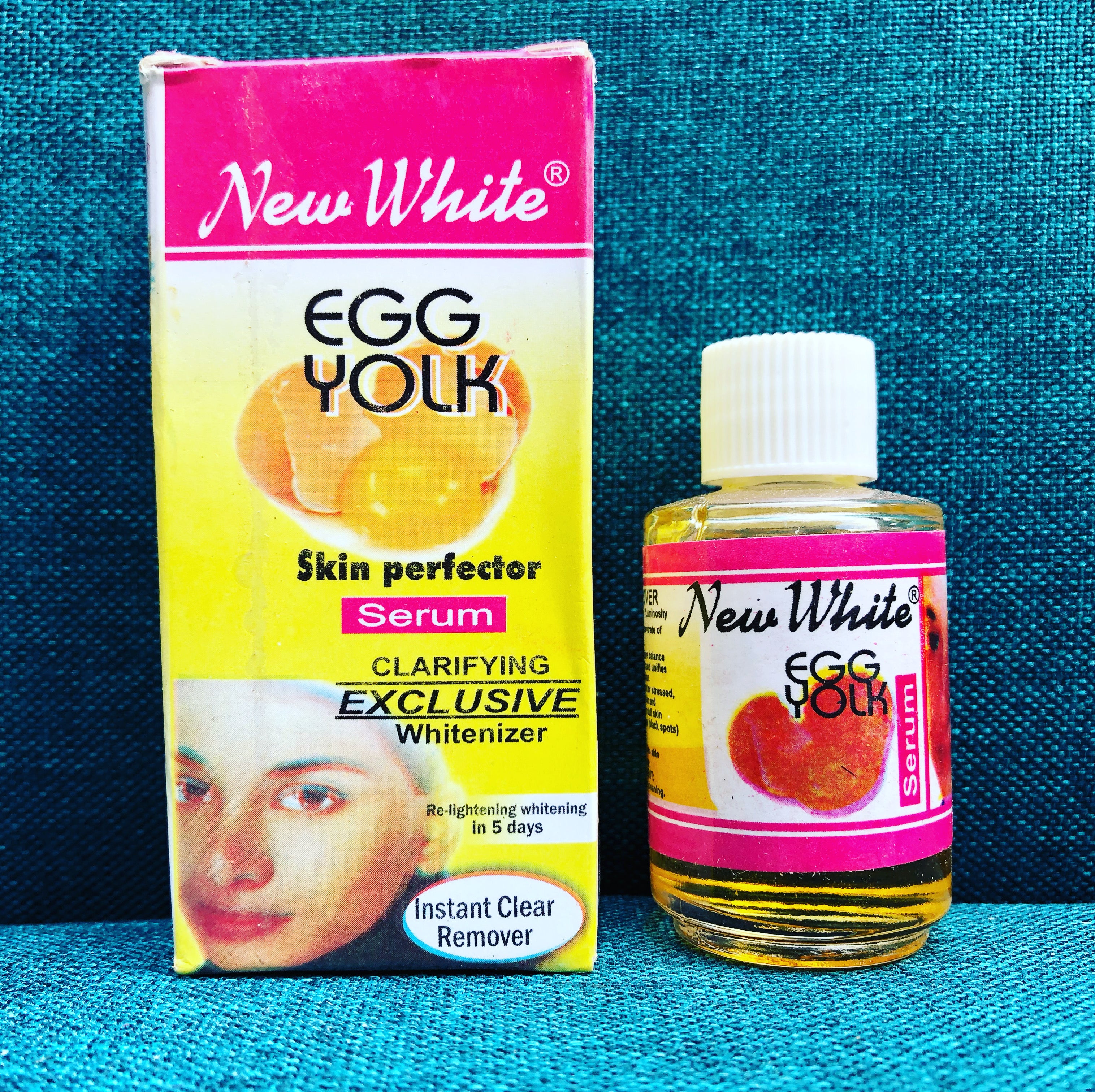 New white egg yolk skin perfector serum Afro Body Glow