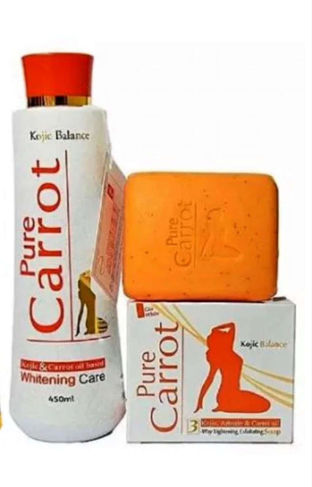 PURE CARROT GOLD LIGHTENING LOTION + SOAP - Afro Body Glow
