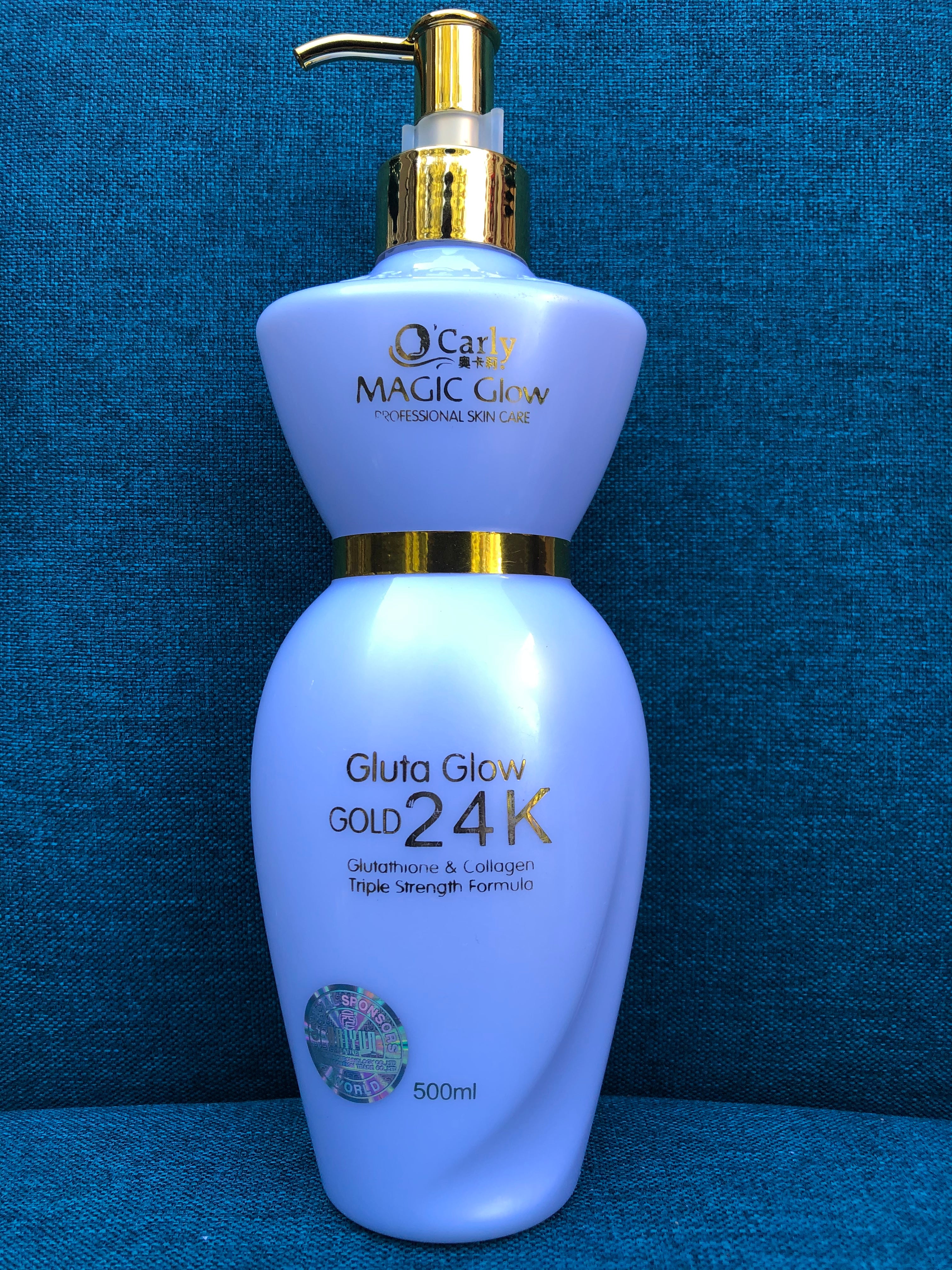 Magic Glow Gluta Gold 24k Whitening Body Milk 500ml - Afro Body Glow