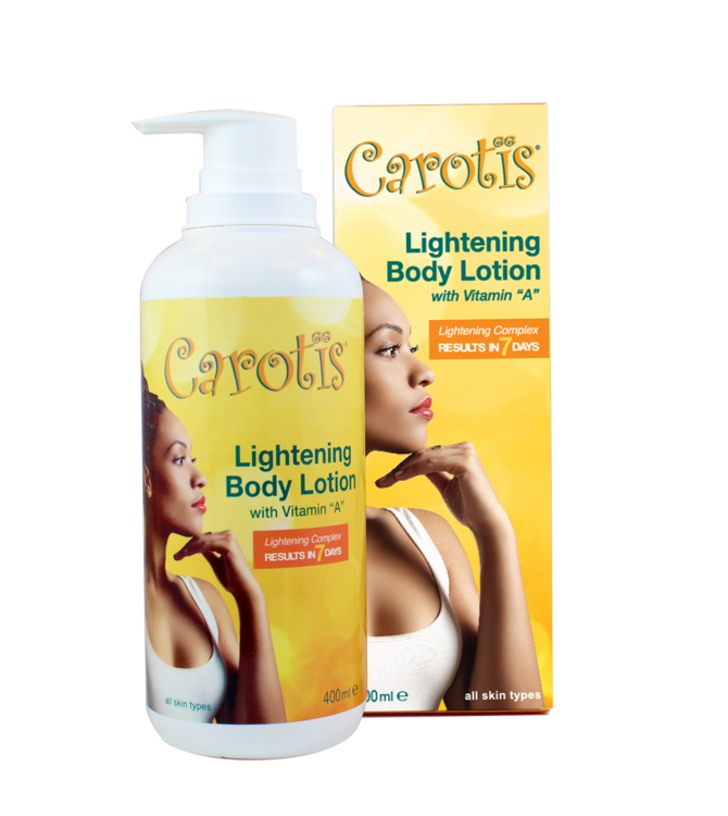 Carotis Lightening Body Lotion Results in 7 Days With Vitamin A 400ml - Afro Body Glow