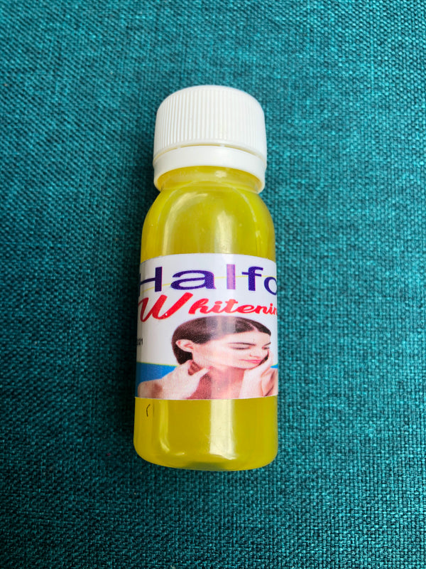Halfcast whitening oil
