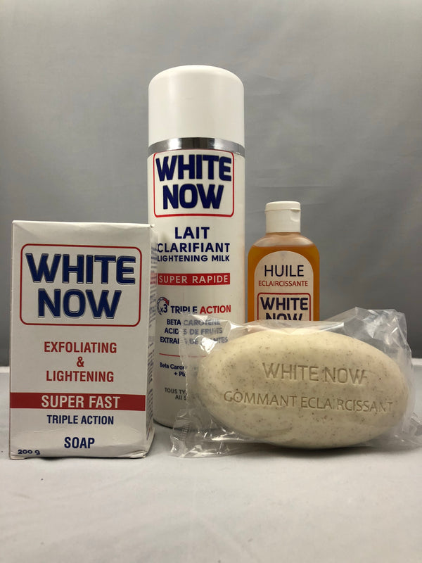 WHITE NOW TRIPLE ACTION SETS FOR BODY WHITENING LOTION 500ML SERUM AND SOAP