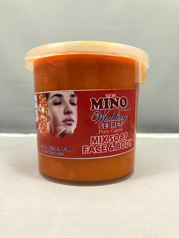Mino wedding secret Pure carrot MIX SOAP. Fave and Body, 1 lb