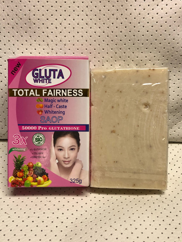 Gluta white total fairness soap 325g