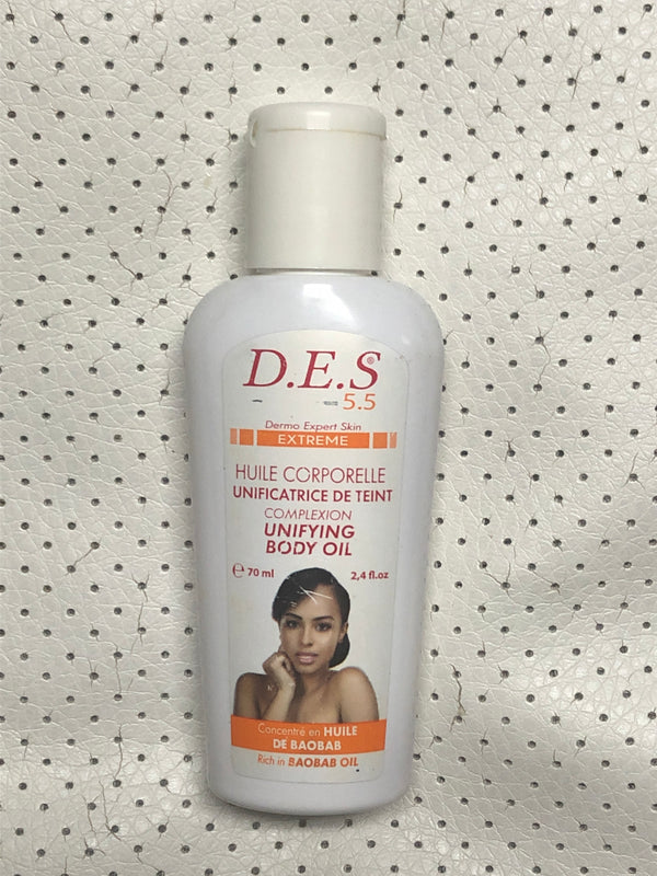 D.E.S 5.5 complexion unifying body oil 70ml