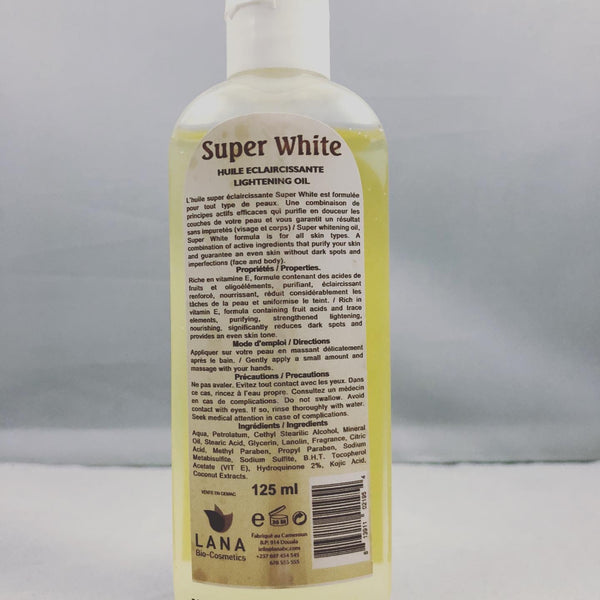 Lana Super White Huile Clarifiante Clarifying lightening oil 125ml