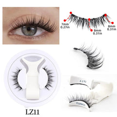 1 Pair Magnetic Eyelashes Handmade Fluffy Faux Mink Lashes