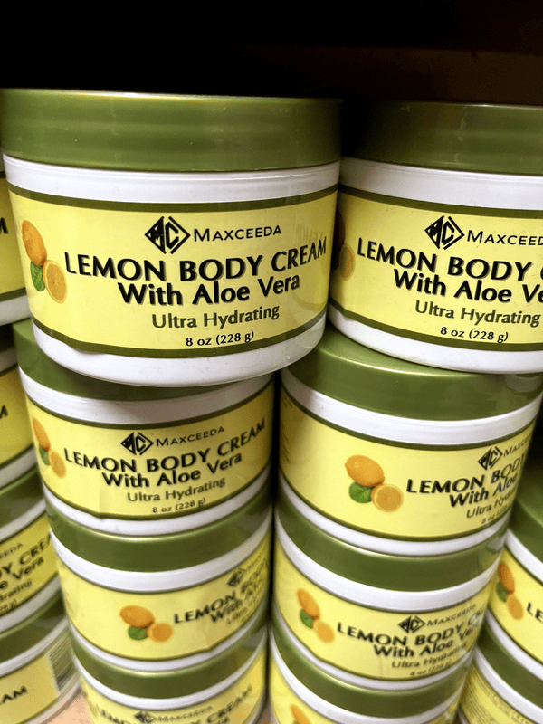 Lemon Body Cream with Aloe Vera Ultra Hydrating 8 Oz (228G)