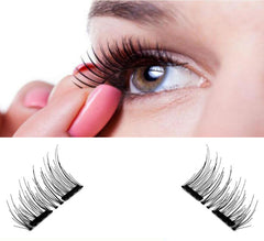 Compatible with Apple, False Eyelashes 6D Magnetic Eye Lashes Double Magnet Fake EyeLashes Hand Made Strip Lashes cilios posticos