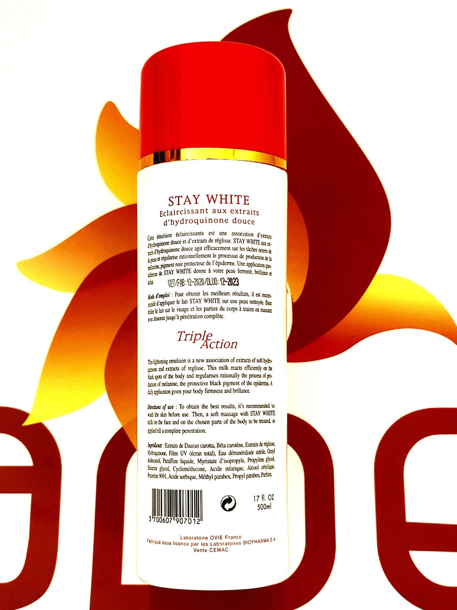 Ovie Stay White Triple Action Lotion 500ml