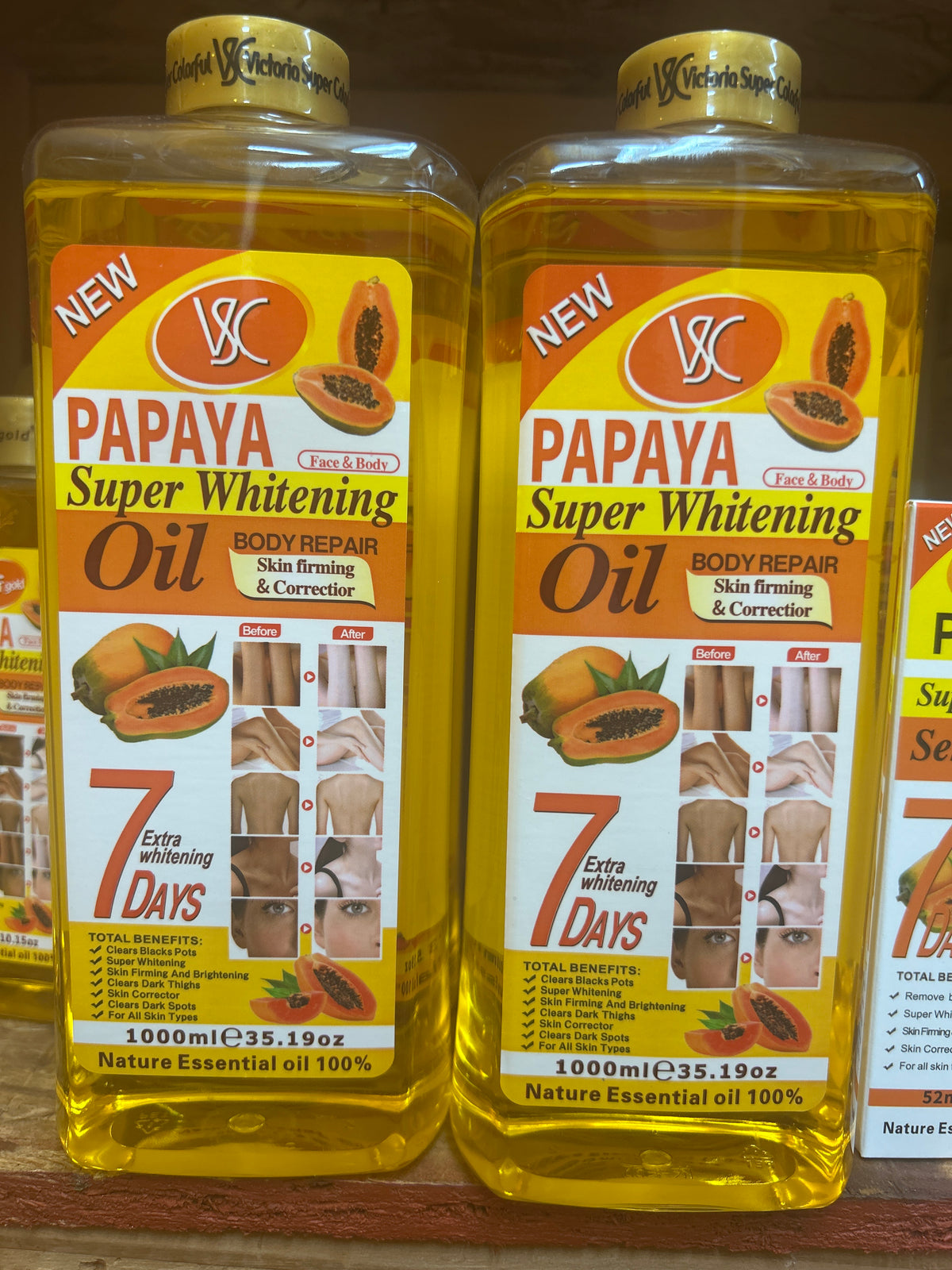 Papaya Super Whitening Body Oil 1000ml