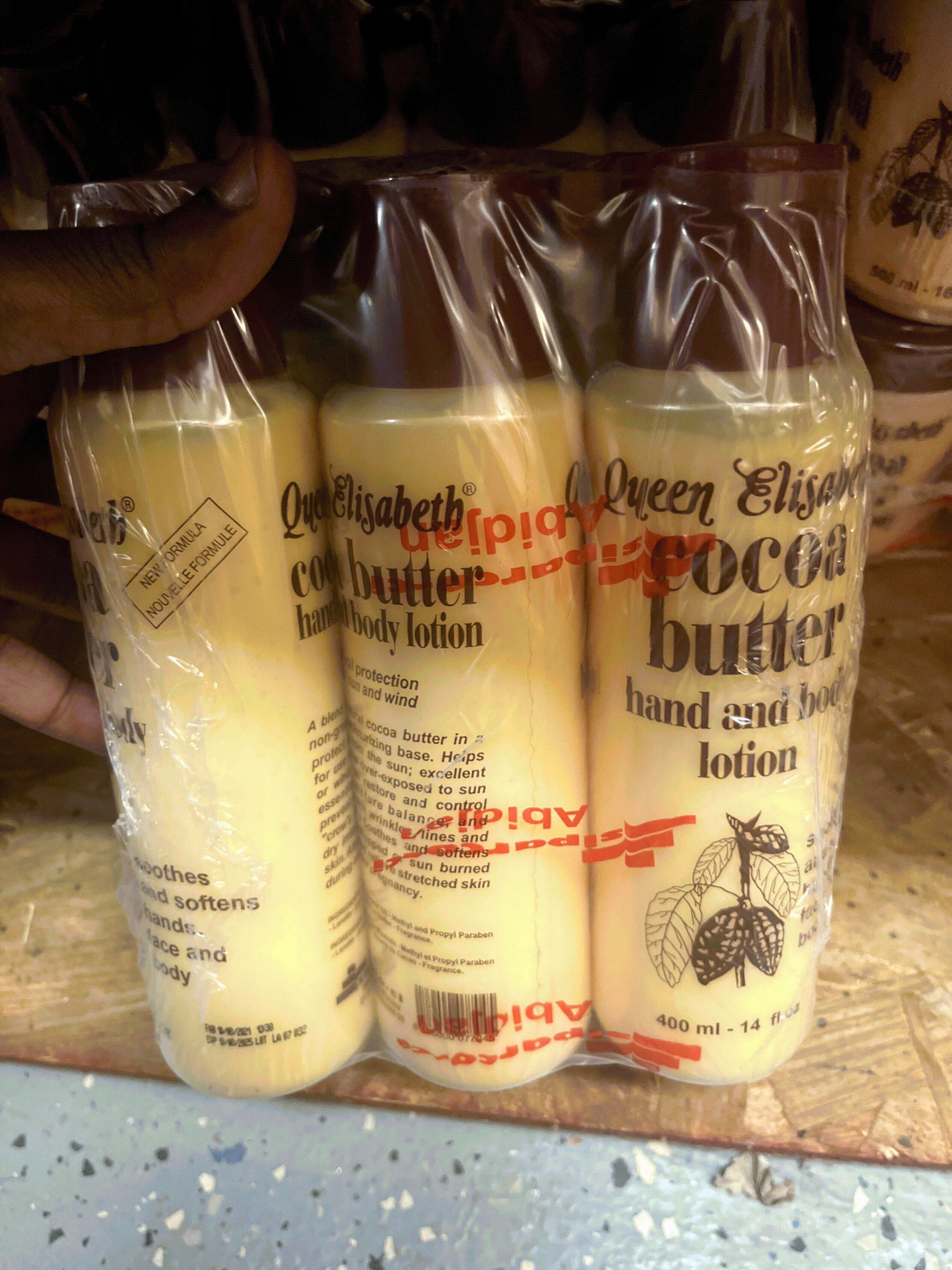 Queen Elisabeth Cocoa Butter Hand and Body Lotion 400ml