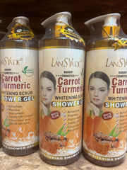 Carrot Turmeric Whitening Scrub Shower Gel, 1000ml