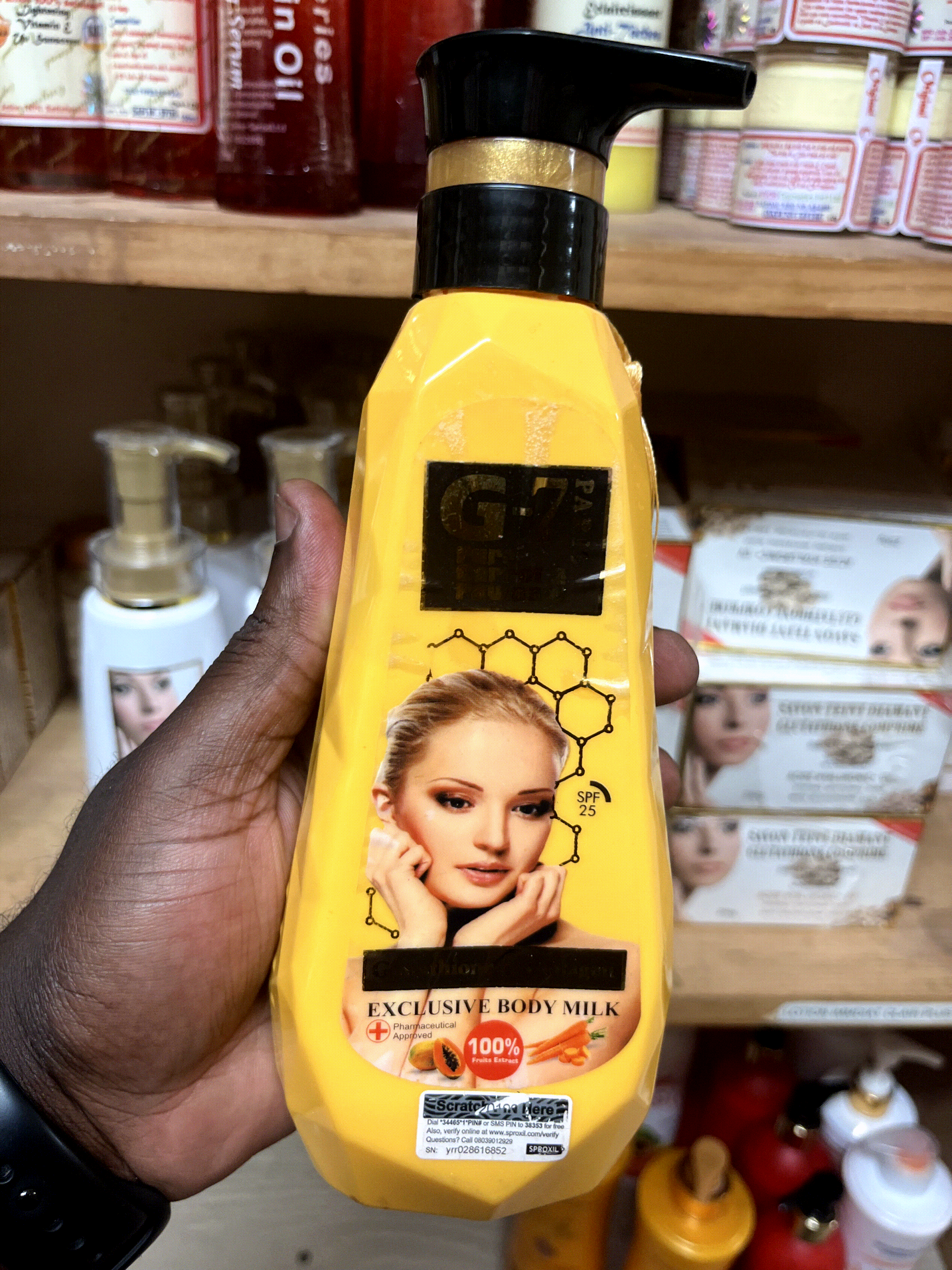 G-7 Paris Pure Carrot & Pawpaw Exclusive Body Milk 500ml