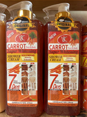 Carrot Super Whitening Shower Cream, 1000ml