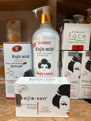 Dr Meinaier kojic acid Set; Lotion 500ml, Serum 125ml, Face serum, face cream and bar soap.