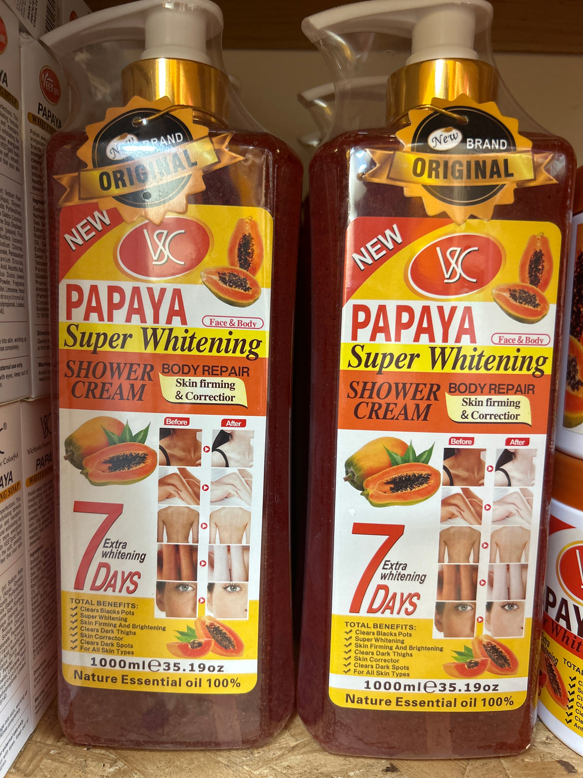Papaya Super Whitening Shower Cream 1000ml