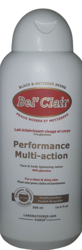 Bel’ Clair lotion. pour le visage et le corps avec une triple action durable