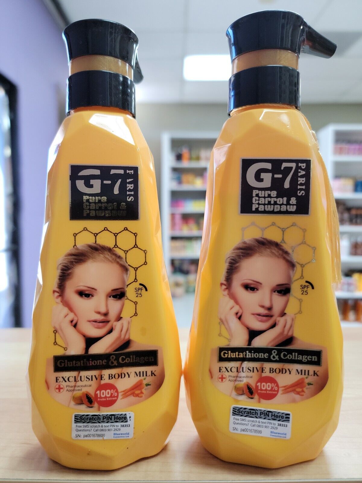 G-7 Paris Pure Carrot & Pawpaw Exclusive Body Milk 500ml