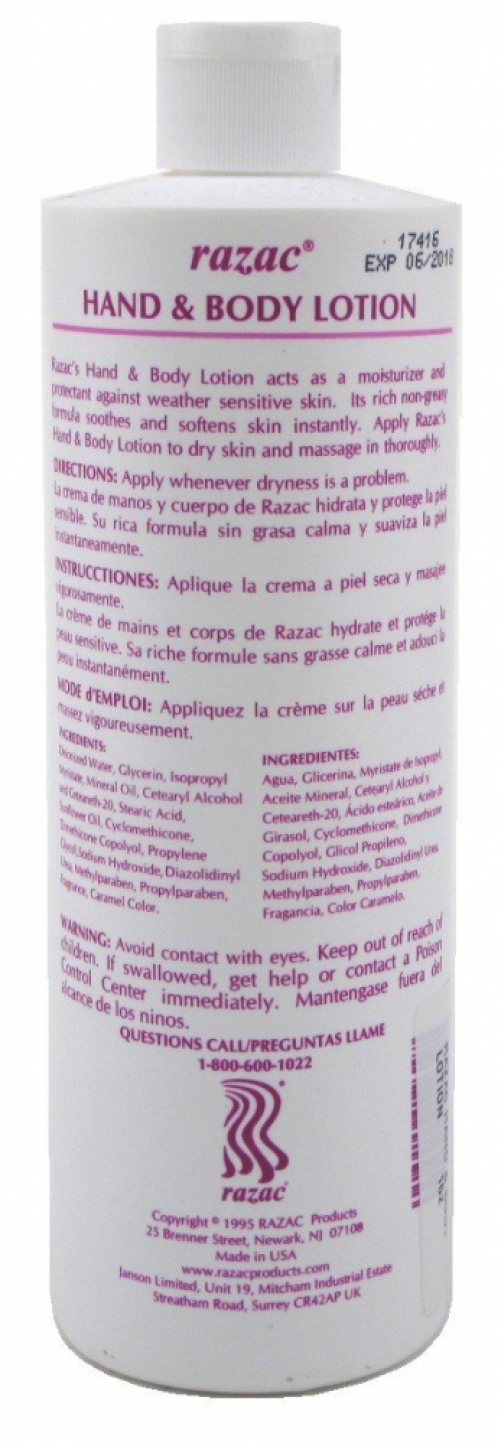 Razac Hand & Body Lotion 16oz