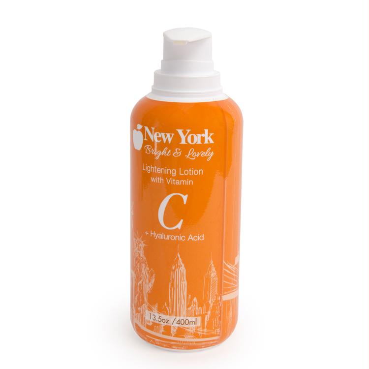 New York Bright & Lovely Lightening Lotion with Vitamin C and Hyaluronic Acid 400ml - Afro Body Glow