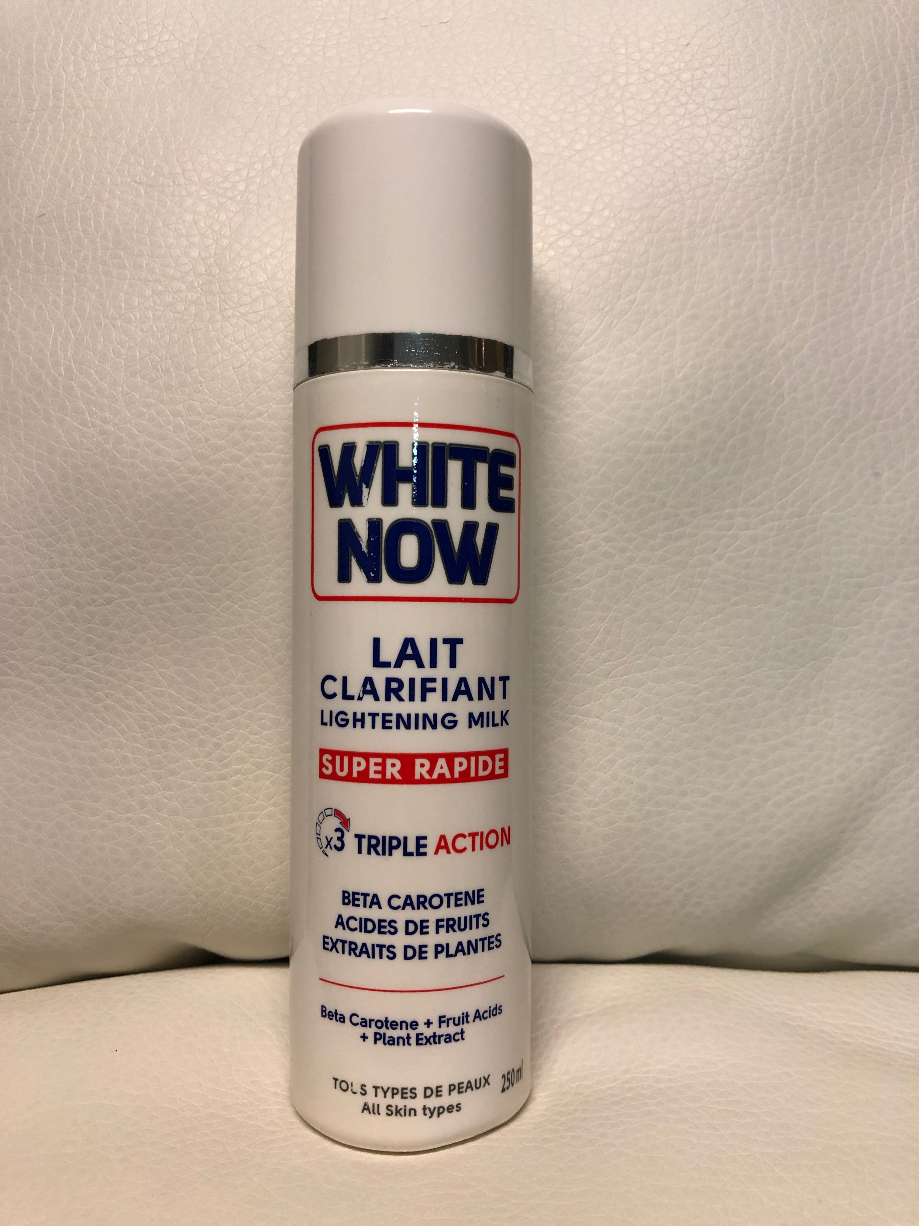 Bottle White Now Lightening Milk Triple Action Lotion 250ml - Afro Body Glow