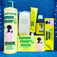 Lemon clear lotion 500 ml + soap + Serum + Tube - Afro Body Glow