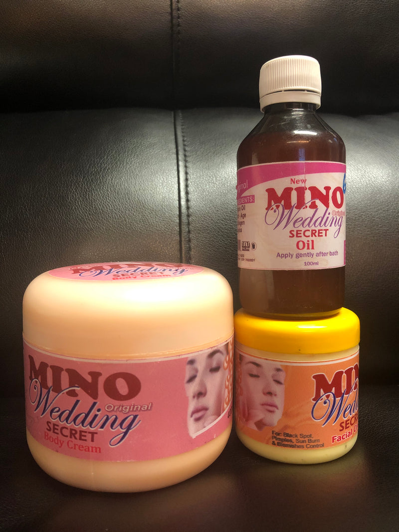 Mino Wedding Secret Set: Body cream + Oil + Facial cream