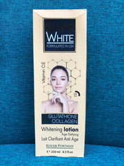 Gluta White Glutathione & Collagen Whitening Lotion 250ml 8.5floz Afro Body Glow Gluta White Glutathione & Collagen Whitening Lotion 250ml 8.5floz Afro Body Glow