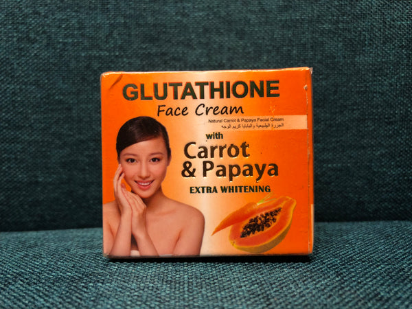 Glutathione face cream with  carrot and papaya 30g