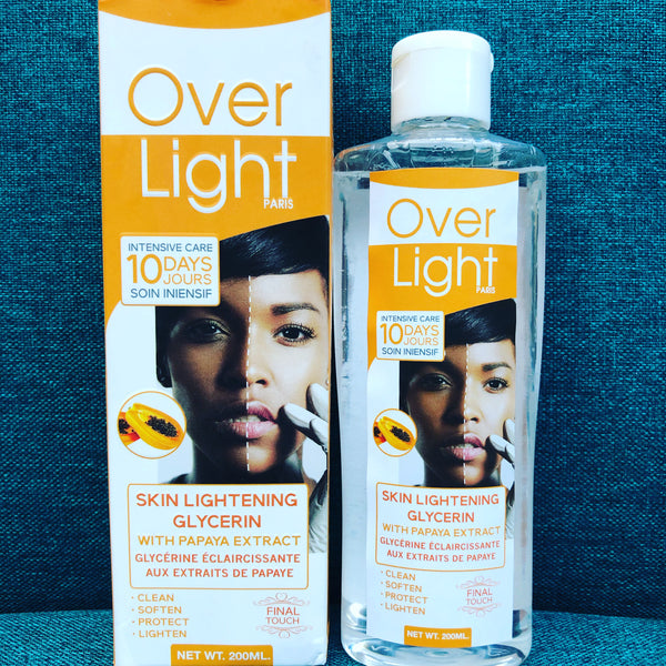 Over Light Skin Lightening Glycerin with Papaya Extracts 200ml