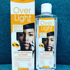 Over Light Skin Lightening Glycerin with Papaya Extracts 200ml - Afro Body Glow