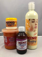 Mino wedding secret Set: Lotion 500ml, Soap 1lb, Oil 100ml, and cream 30ml