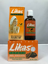 Lukas papaya skin whitening serum and soap