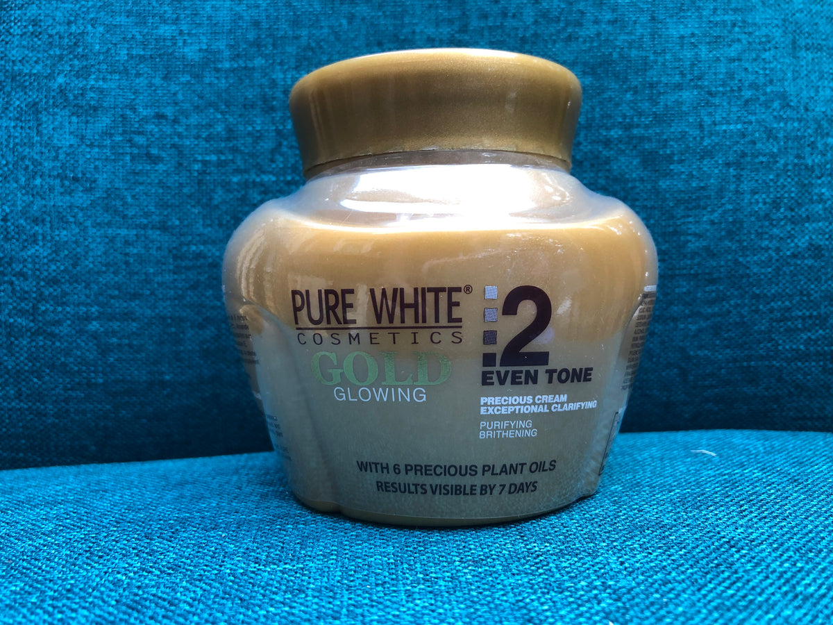 Pure white gold body cream