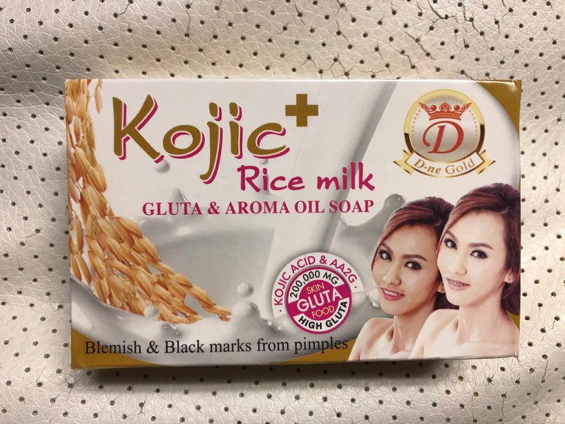 kojic rice milk gluta and aroma oil soap