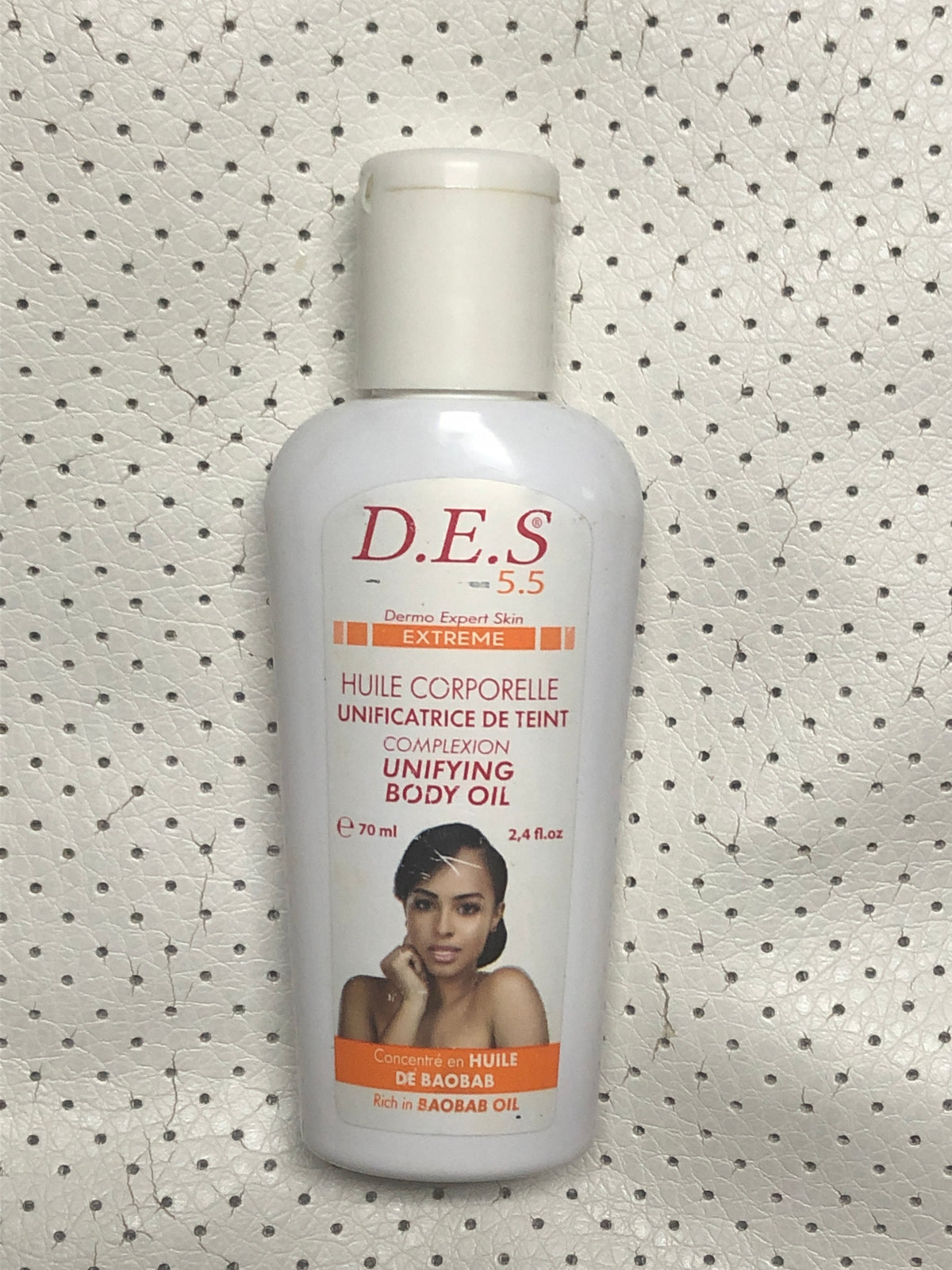 D.E.S 5.5 complexion unifying body oil 70ml - Afro Body Glow